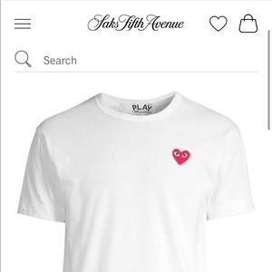 Comme de Garçon PLAY - Heart Tee